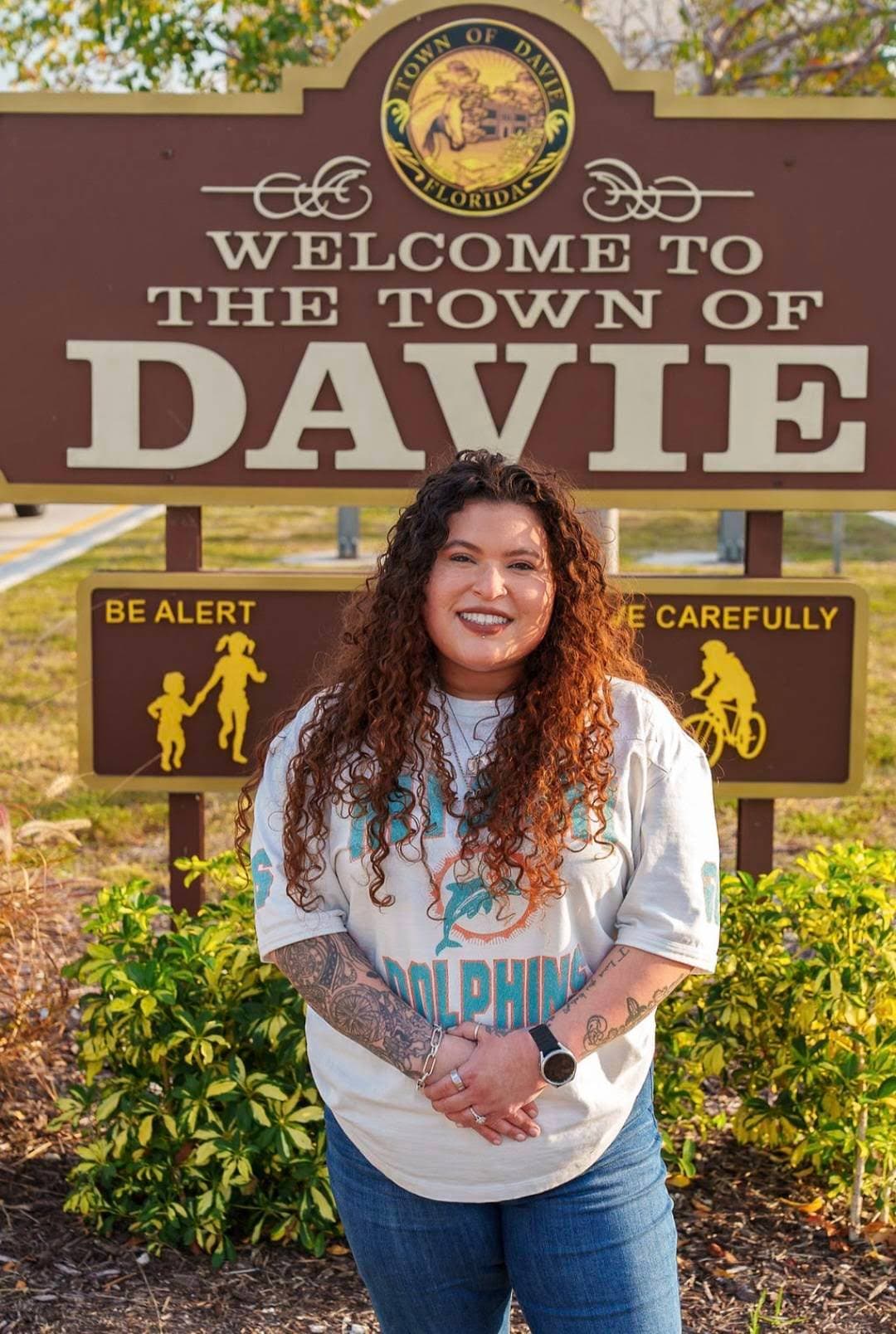 Jacqueline Rocha in downtown Davie